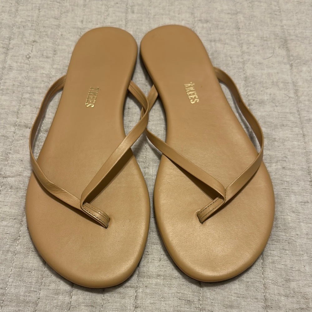 TKEES Tan Sandals Minimalist Design